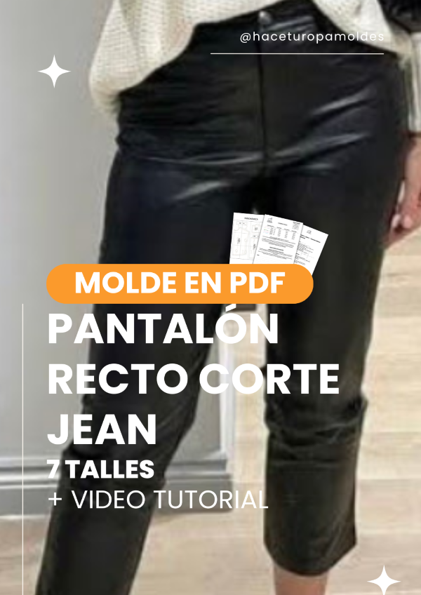 Producto - MOLDE PANTALÓN RECTO + VIDEO TUTORIAL