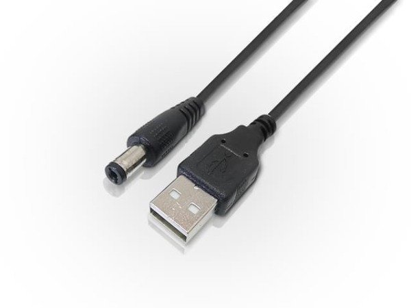 Producto - Cable de alimentación USB AM a plug 2.1mm de 0.8m Nisuta
