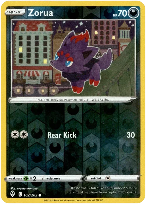 Producto - Zorua - 102/203 - Evolving Skies - Reverse Holo