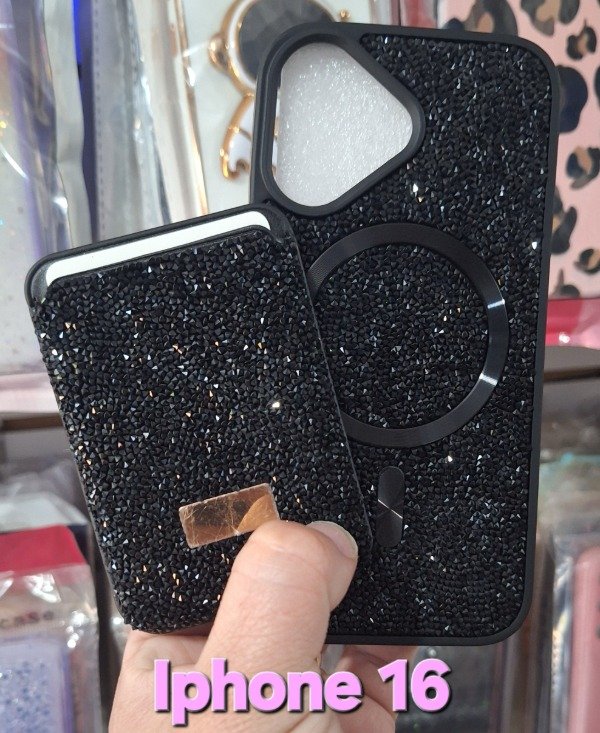 Producto - Fundas cristales con porta tarjeta magnético. IPhone 16