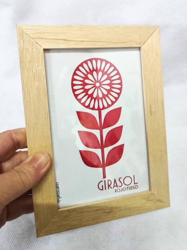 Producto - Cuadros "Gráficos" / Girasol Rojo Power