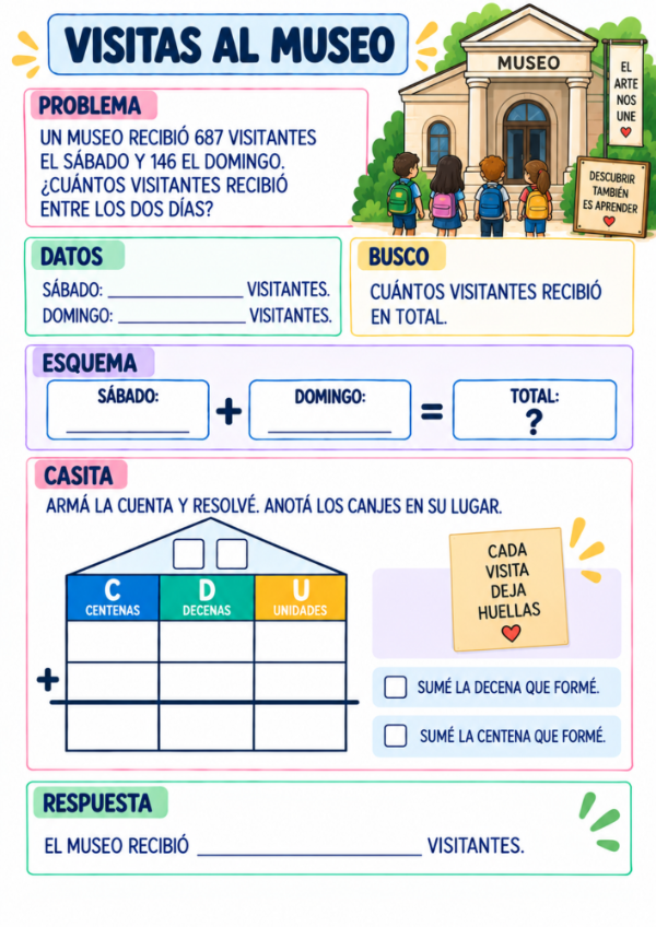 Producto - Problemas con Casitas: Sumas y Restas de 3 Cifras, Familias del 500 al 900 - 14