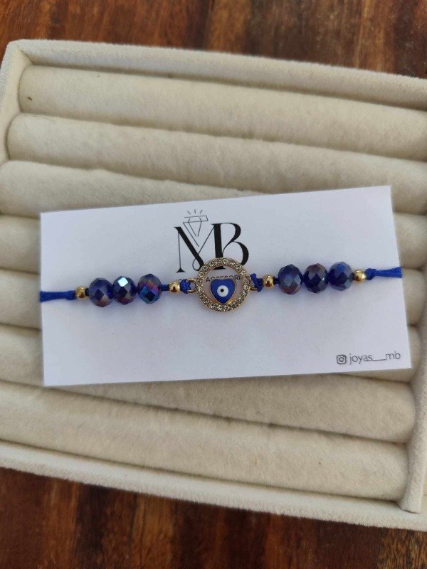 Producto - Pulsera ojito azul cristal