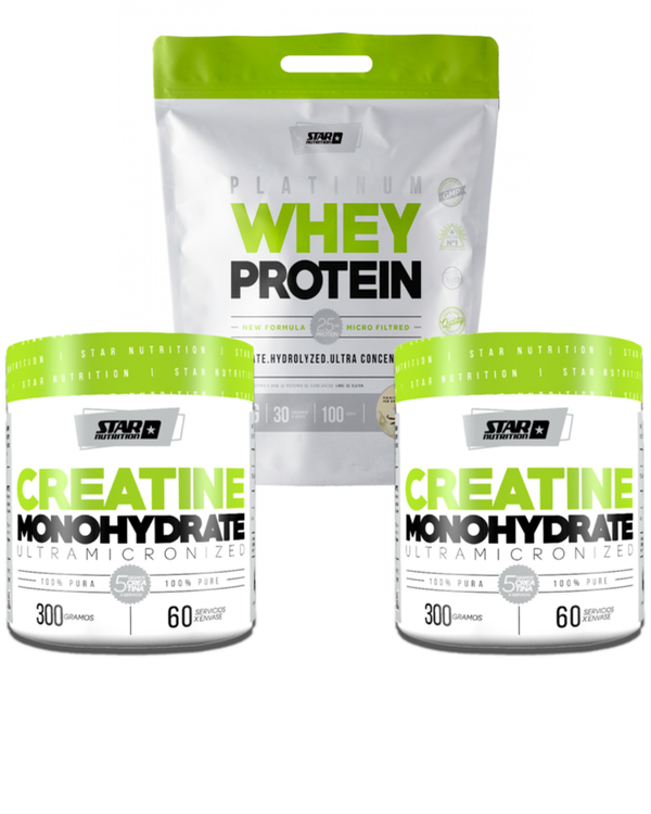 Producto - Proteína 3kg+2 Creatinas 300gr Star Nutrion