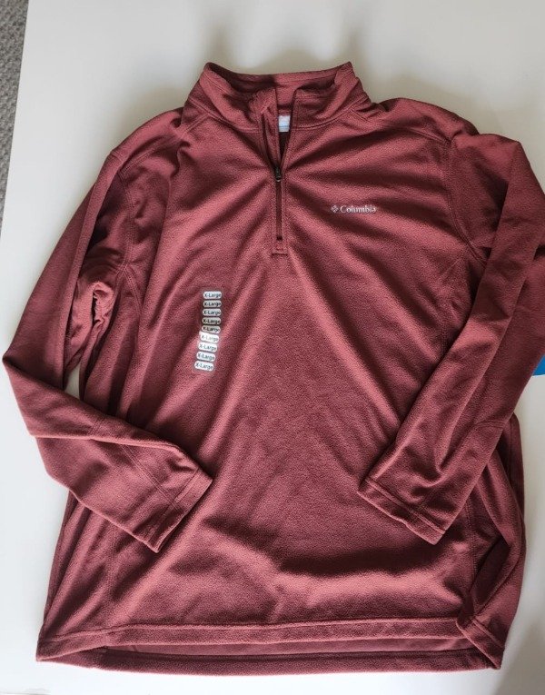 Buzo micropolar Columbia talle XXL Bordo