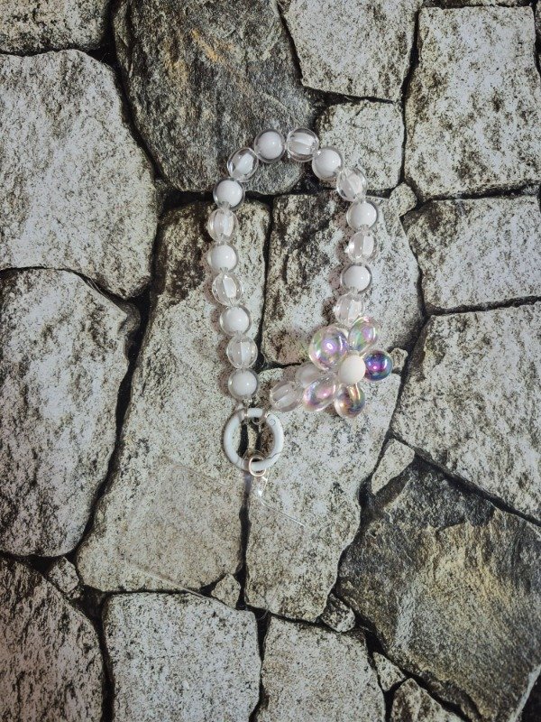 Producto - Holder flor con adaptador blanca