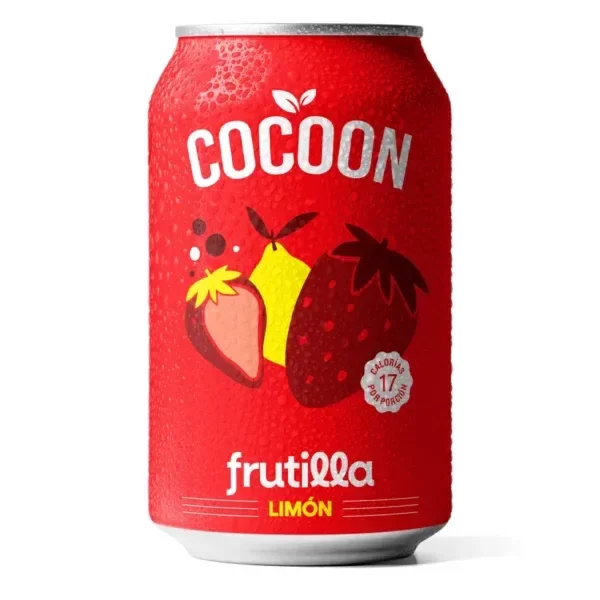 Producto - COCOON GASEOSA VEGETAL FRUTILLA LIMON 354ML