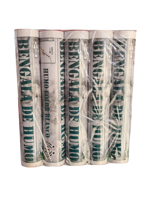 Producto - Bengala de humo blanco x5ud.