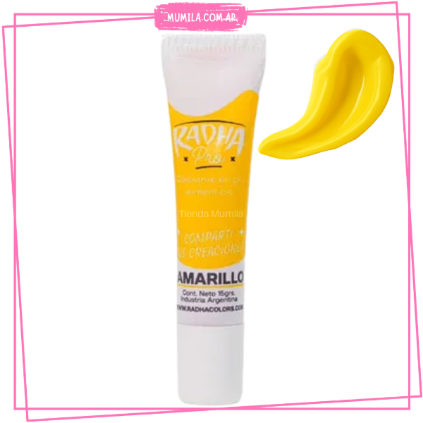 Producto - Colorante amarillo en gel Radha Colors
