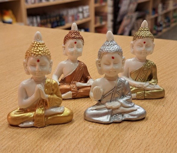 Producto - Buda  Meditación Blanco x 4 unidades 6 cm