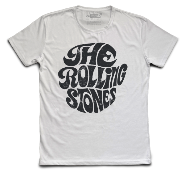 Producto - The Rolling Stones - Logo 70s - Remera Blanca