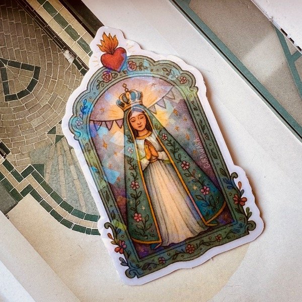 Producto - Sticker Virgen de Luján Laminado