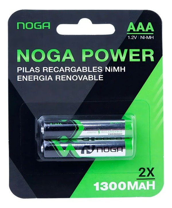 Producto - Pilas Recargables Aaa Noga 1300 Mah 1.2v  dos unidades