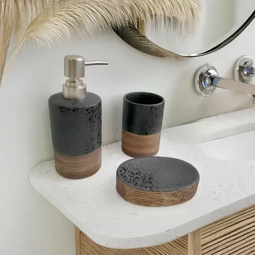 Producto - SET DE BAÑO 3 PIEZAS BICOLOR