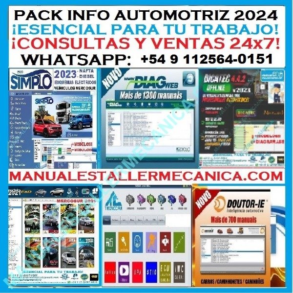 Producto - PACK INFORMACIÓN TÉCNICA AUTOMOTRIZ MULTIMARCA 2024