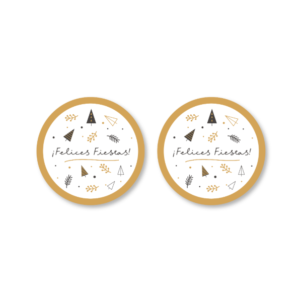 Producto - STICKERS FELICES FIESTAS