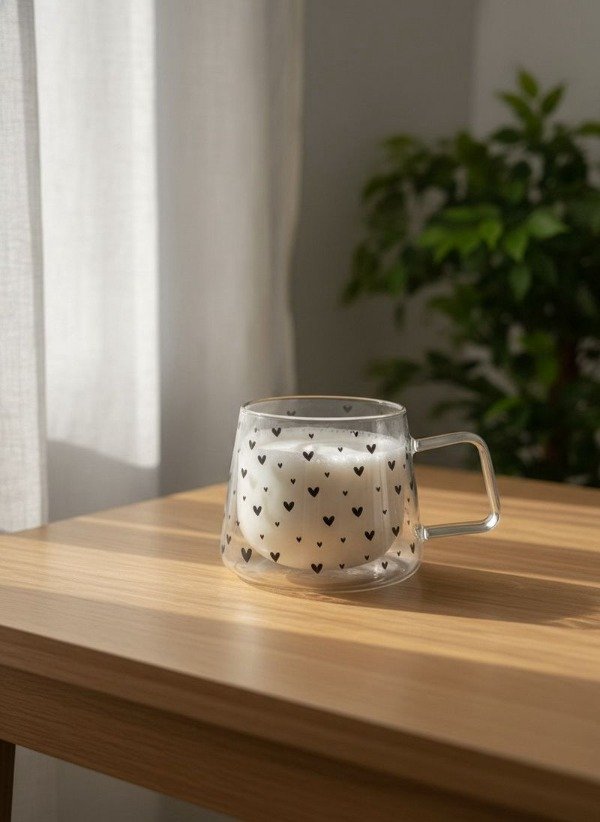 Producto - TAZA CORAZONES NEGROS