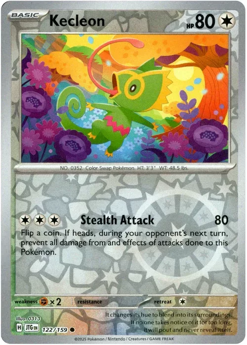 Producto - Kecleon - 122/159 - Journey Together - Reverse Holo