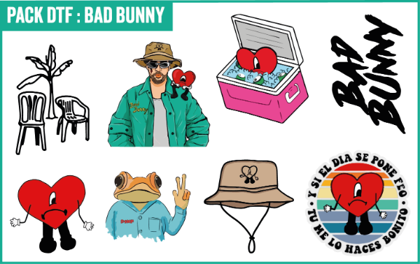 Producto - BAD BUNNY DTF