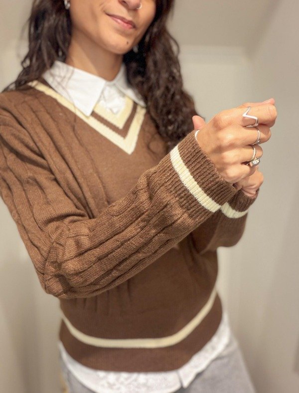 Producto - SWEATER POLO COMBINADO (2 colores)