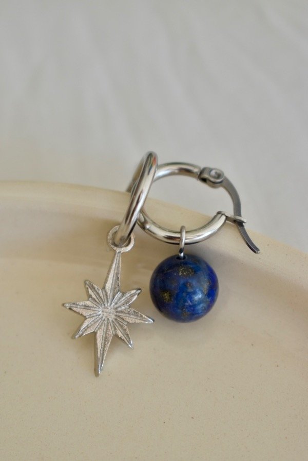 Producto - Aritos Lapislázuli star