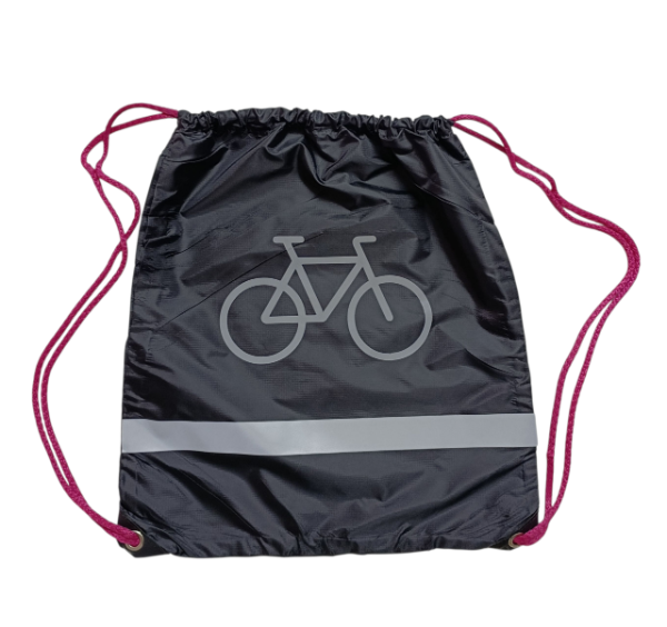 Producto - MOCHILA CORDON FUCSIA CON REFLECTIVO