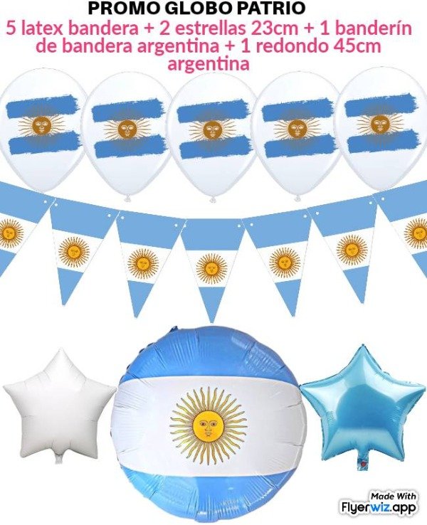Producto - Promo globo bandera argentina juramento