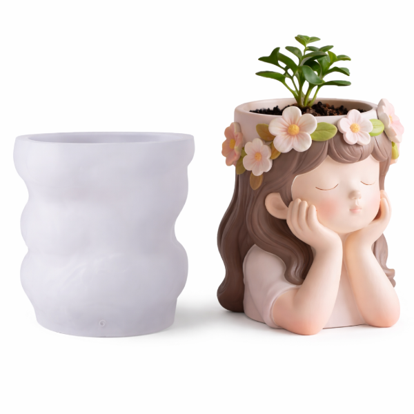 Producto - Molde maceta niña nena HPSN3