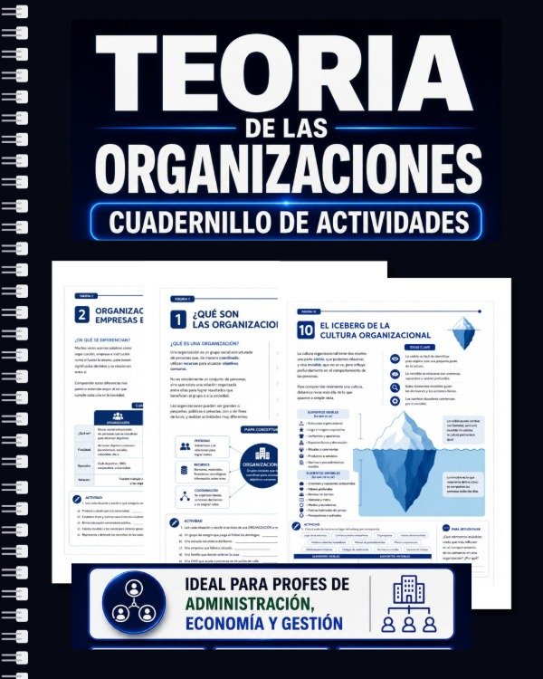 Producto - TEORÍA DE LAS ORGANIZACIONES- CUADERNILLO DE ACTIVIDADES