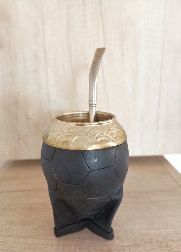 Producto - MATE TORPEDO DE ALPACA DISEÑO PELOTA DE FUTBOL