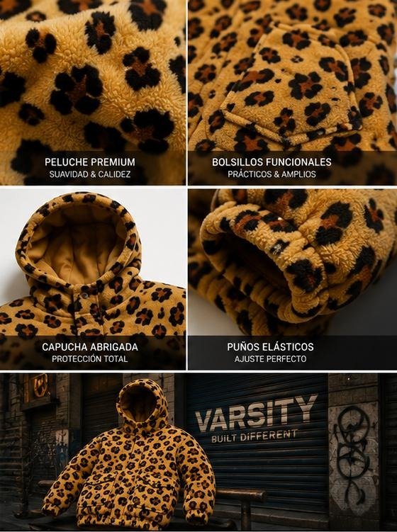 Producto - LEOPARD JACKET PUFFER (POR PEDIDO, CONTACTAR POR WHATS APP) - 1