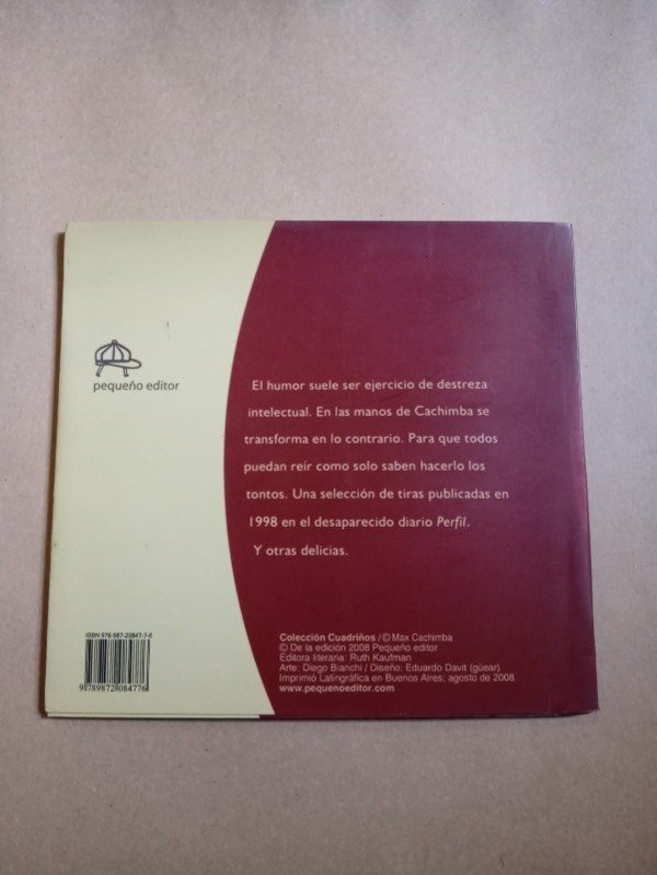 Producto - Humor idiota - Max Cachimba - Pequeño editor 2008 - 1