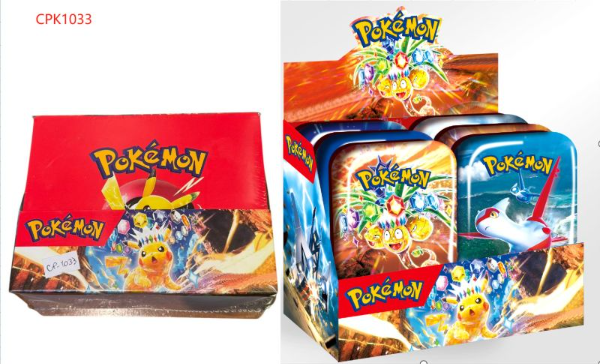 Producto - Latas Carta Pokemon + cartas Doradas