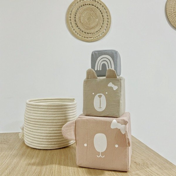 Producto - Set x 3 cubos apilables arco iris - 0