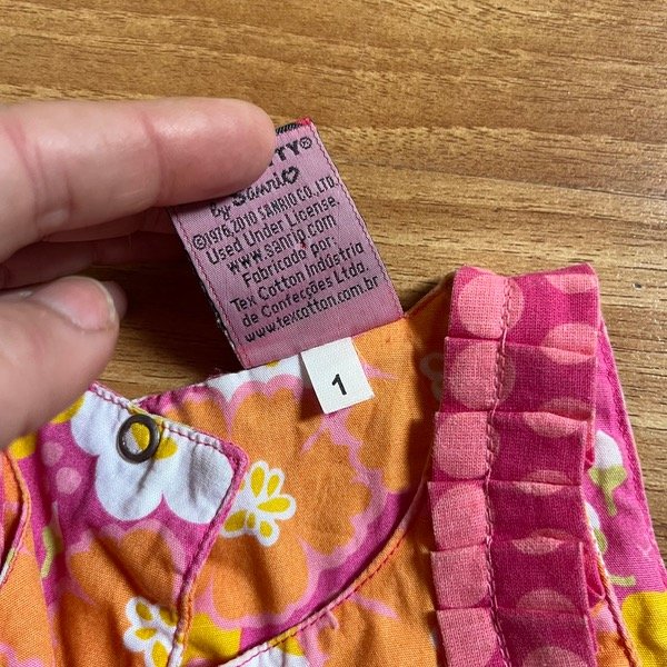 Producto - Vestido Sanrio Fucsia/Naranja 12M - 2