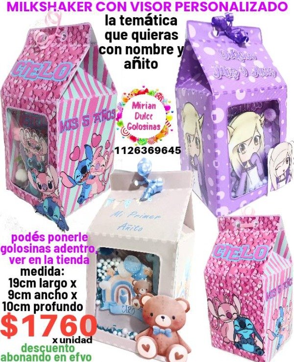 Producto - MILKSHAKER personalizado con visor y bolitas dentro