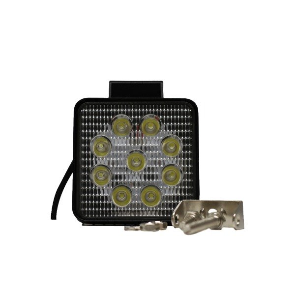 Producto - FARO DE 9 LED CUADRADO 27 WATTS 6CM PROFUNDIDAD BLANCO 12V - 24V