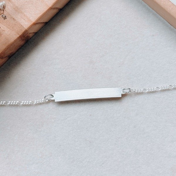 Producto - Pulsera Lara Identificación Laminada Plata 925 - 1