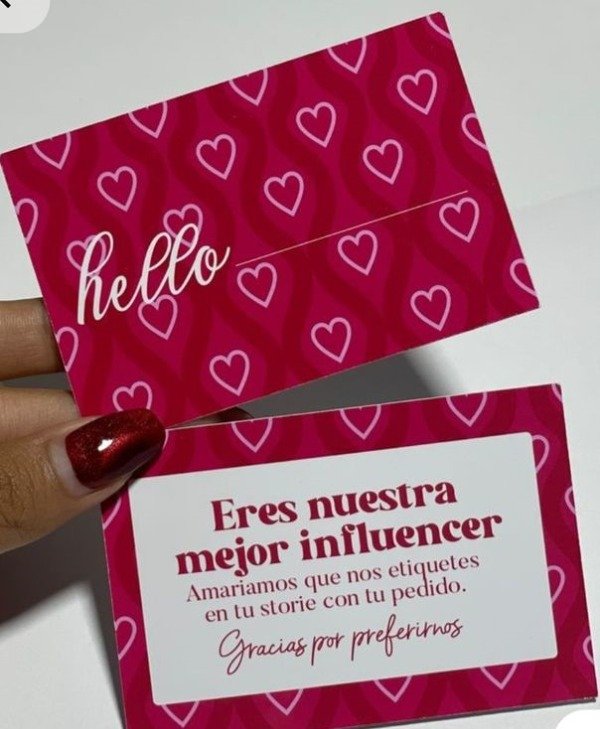 Producto - Tarjeta influencer fav