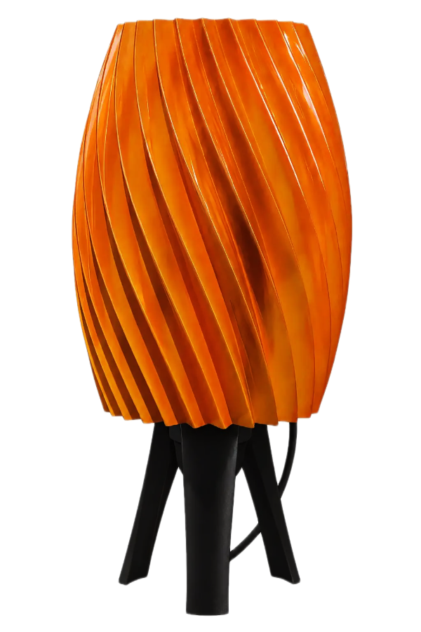 Producto - Lámpara Velador Lidia (27x17 cm) -Diseño Espiral Escultórico - 220 Volts - 1