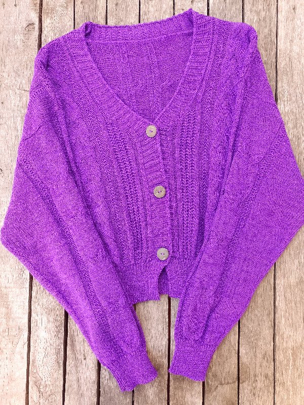 Producto - cárdigan violeta