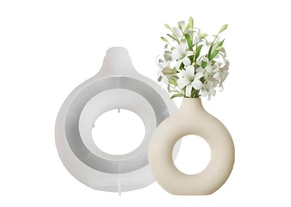 Producto - MOLDE SILICONA FLORERO DONA - 0