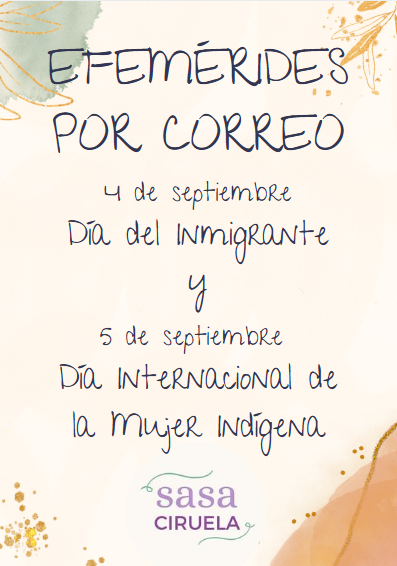 Producto - 4 Y 6 DE SEPTIEMBRE - DÍA DEL INMIGRANTE Y DE LA MUJER INDÍGENA