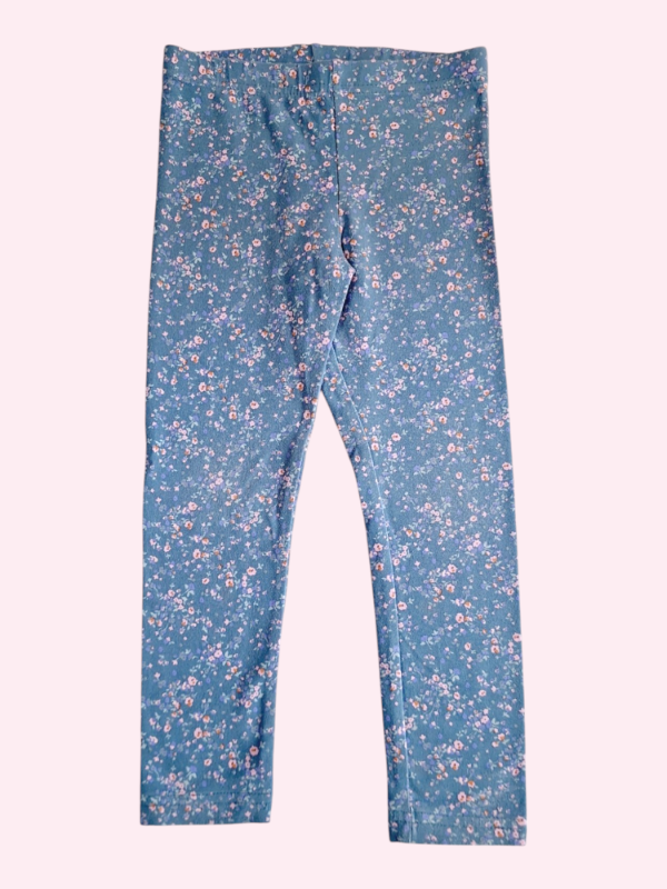 Producto - Calza verde esmeralda con flores Oshkosh 5 años