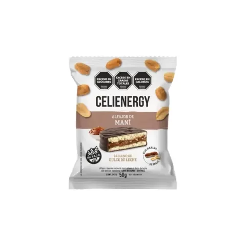 Producto - Alfajor de mani con dulce de leche 50gr CELIENERGY