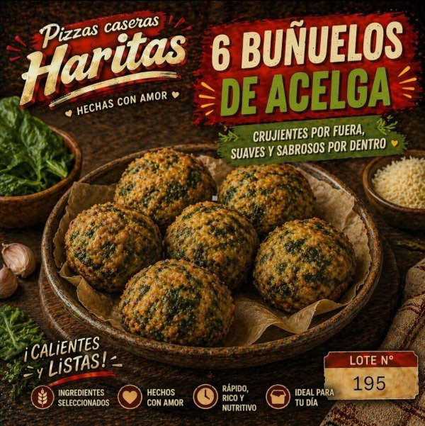 Producto - Buñuelos de Acelga - 6 Unidades
