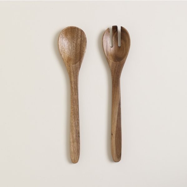 Producto - Set de cubiertos para ensalada de madera acacia