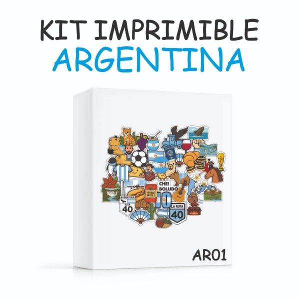 Producto - KIT 50 STICKERS ARGENTINA
