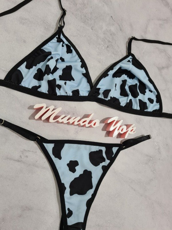 Producto - Conjunto Cow Celeste