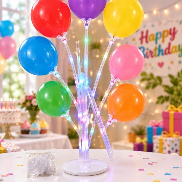 Producto - Soporte de Globo con Luz para 7 Unidades 70cm 8164 - 0